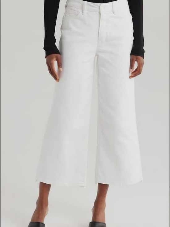 Ricki's Denim - Ricki's White Wide-Leg Cropped Jeans